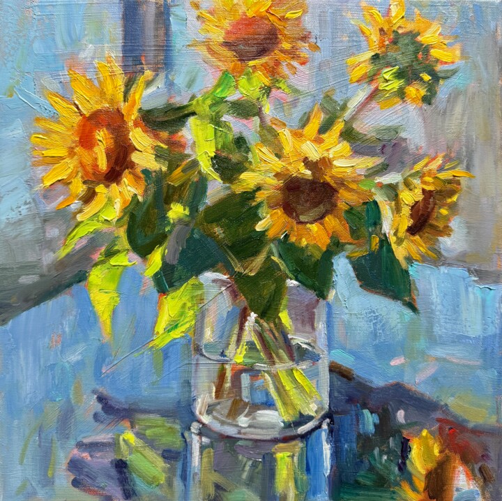 Sun-Kissed Blooms Картина, 11,8x11,8 in