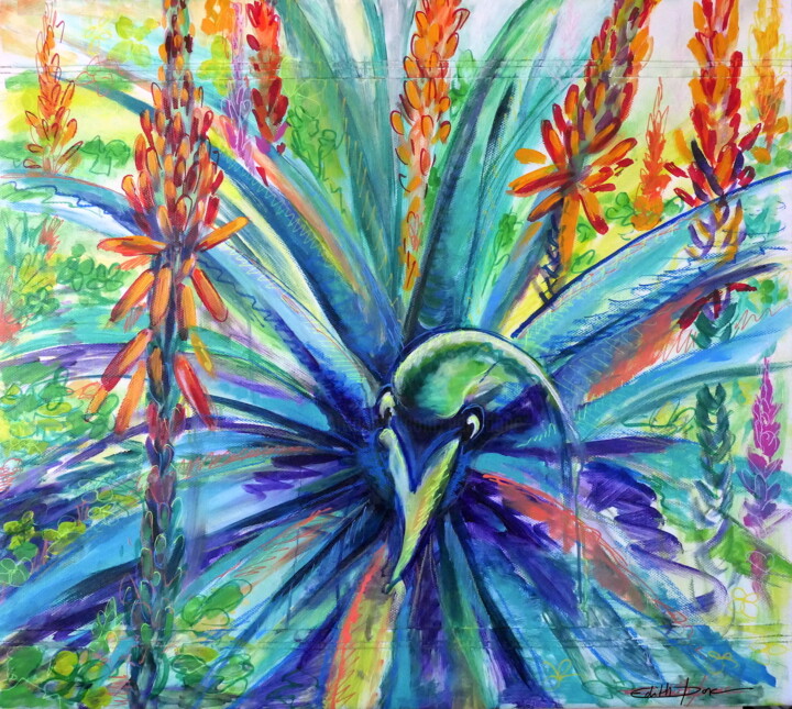Bombardement 绘画, 29.9x33.5 in