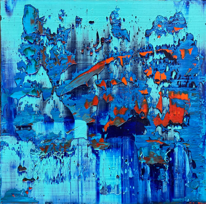 Ice storm 绘画, 11.8x11.8 in