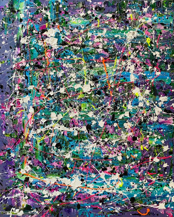 "Blending with the stars" Schilderij, 39,4x31,5 in