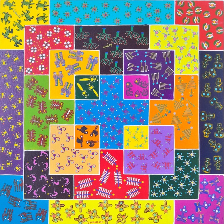 Vies échangées Pintura, 11,8x11,8 in