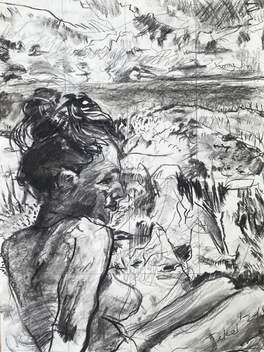 Blank Stare Drawing Dessin, 24x18 in