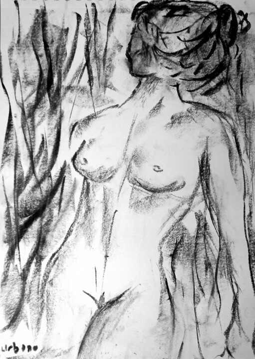 Soir au fusain 图画, 16.1x11.8 in