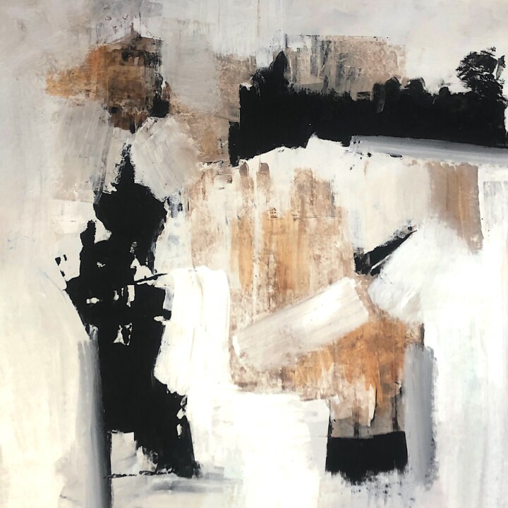 Peinture intitulée "Elegant minimalist…" par Dam Domido, Œuvre d'art originale, Acrylique