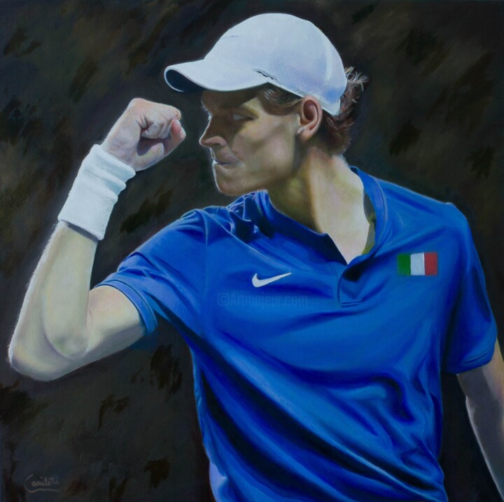 Sinner portrait 绘画, 27.6x27.6 in