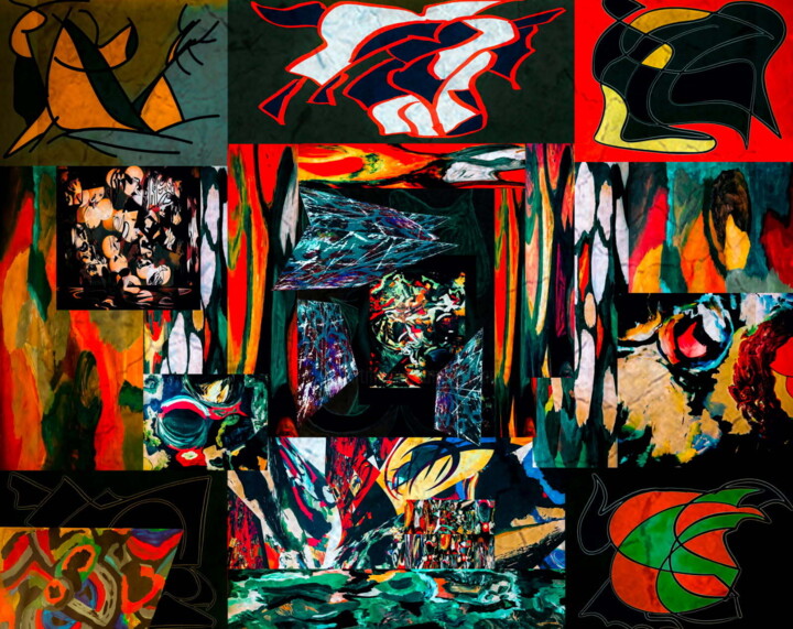 The door of the haunted house Digital Arts, 31.5x39.4 in