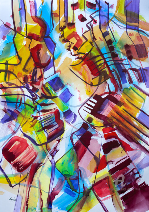 Painting titled "Watercolor nº 127" by Julian Garcia-Viso, Original Artwork, Watercolor