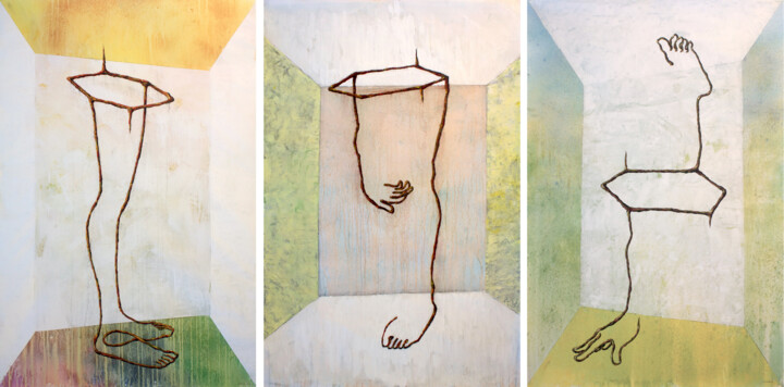 Cómplices 7 Tablo, 58,3x115,8 in