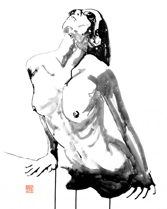 swimmingpool 绘画, 31.9x25.6 in