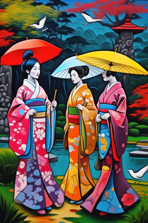 Japan garden 3 数字艺术
