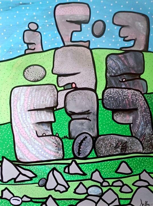 L' île de packs Pittura, 31,5x23,6 in