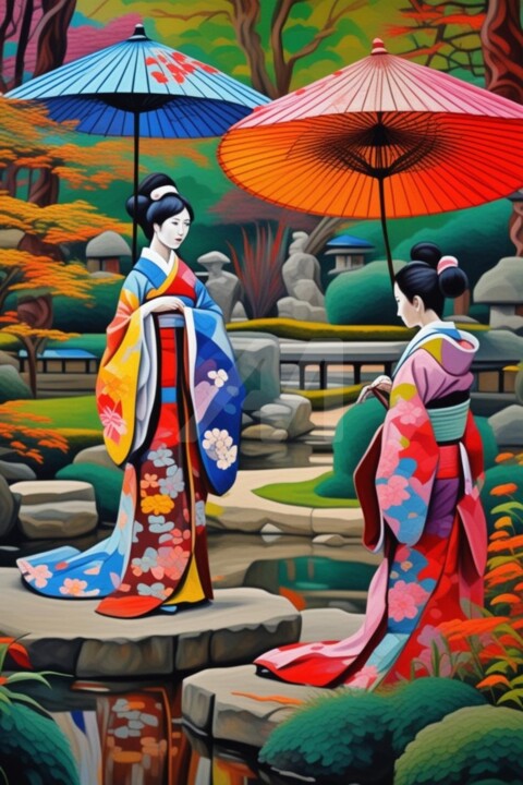 Japan garden 5 数字艺术