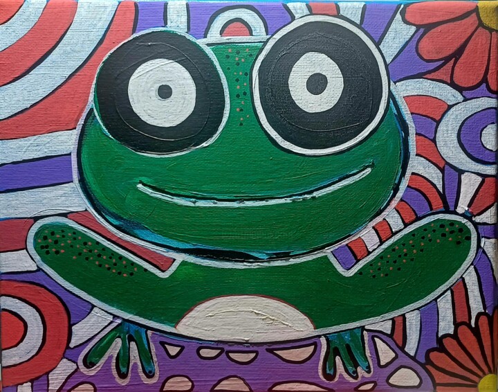 La Rana Renara 绘画, 5.9x3.9 in