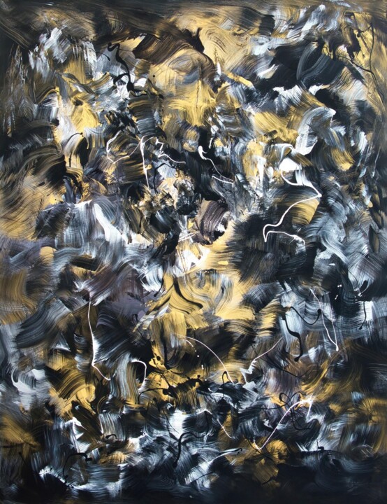 Dance Of Lights 绘画, 51x100 in