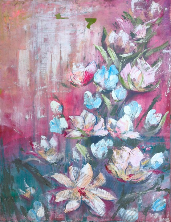 Spring flowers 1 Schilderij, 19,7x15,8 in