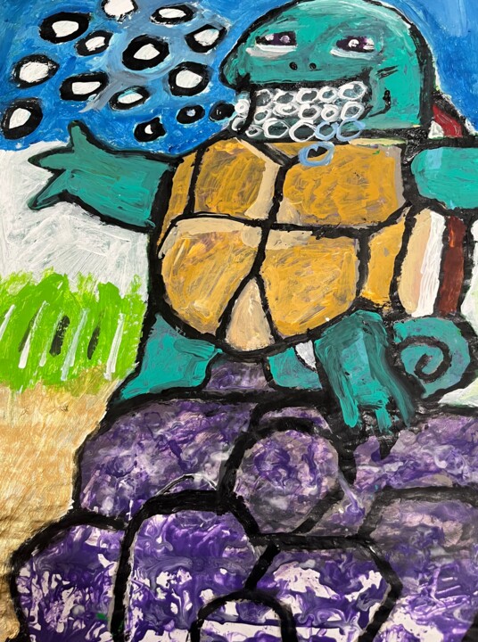 Squirtle Tablo, 24x18 in