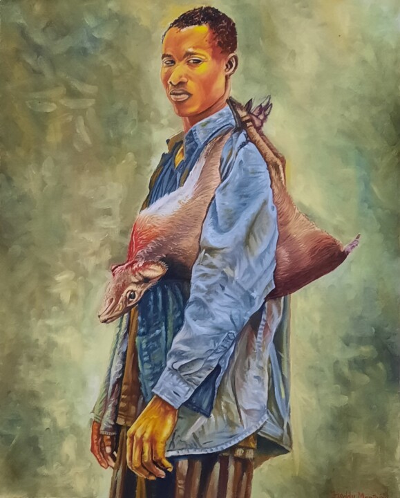 Caçador de Gazela Картина, 19,6x15,7 in