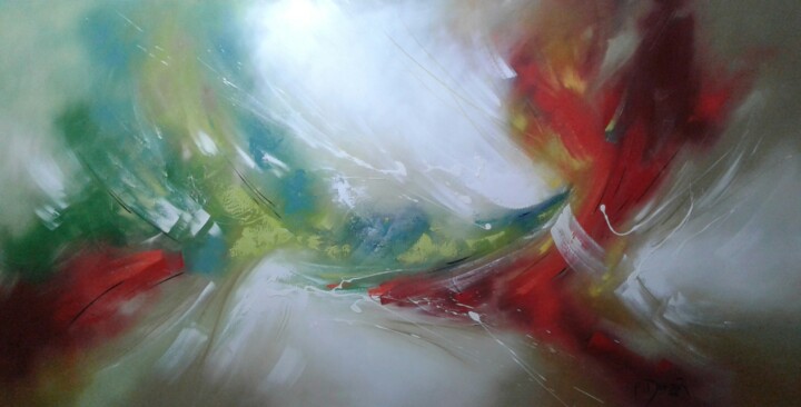 VIENTO DE PRIMAVERA 绘画, 39.4x78.7 in