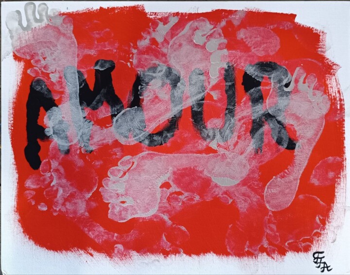 Растоптанная любовь/ Trampled love Pittura, 19,7x15,8 in