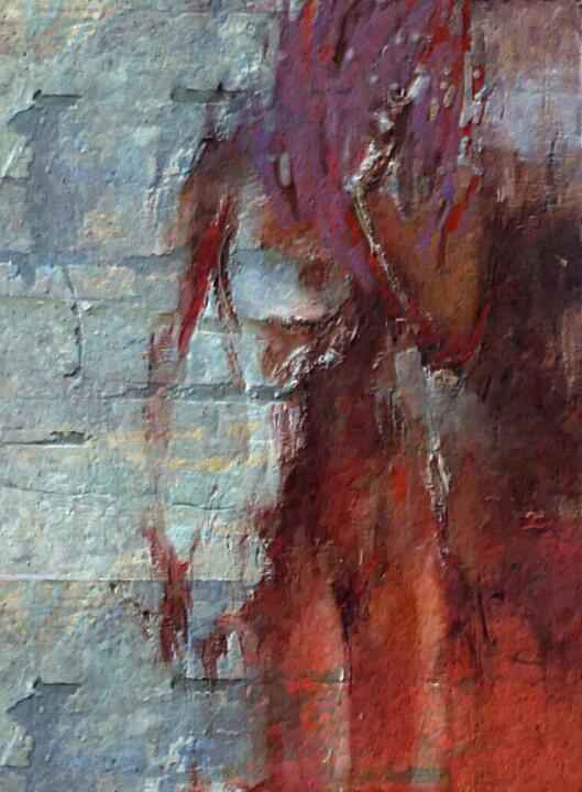 Scarlet Harmony 绘画, 27.6x19.7 in