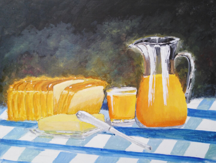 Breakfast time 绘画, 10.2x13 in
