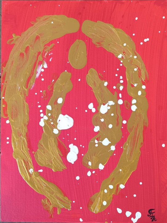 Золотое Лоно/ The Gloden Bosom 绘画, 15.8x11.8 in