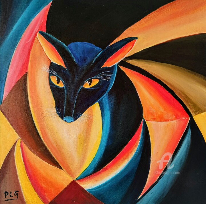 Painting titled "L'Oriental 1" by Patrice Le Gall, Original Artwork, Acrylic