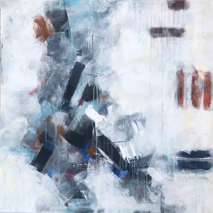 Industrial Silence 绘画, 39.4x39.4 in