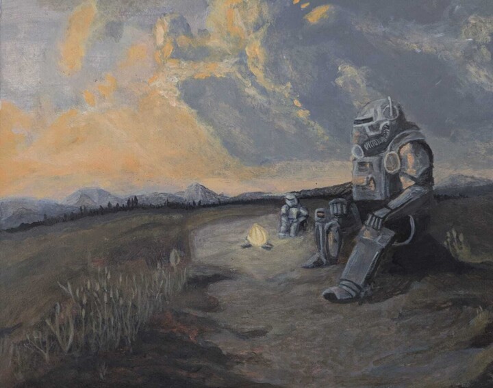 Fallout 绘画, 11.8x9.8 in