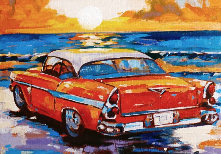 Automotive Series, Number 13 绘画, 9.8x13.8 in