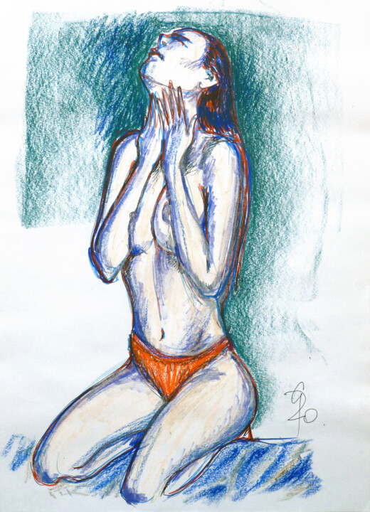 Mantis. Resim, 16,1x11,6 in