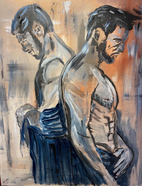 Dispute 绘画, 39.4x31.5 in