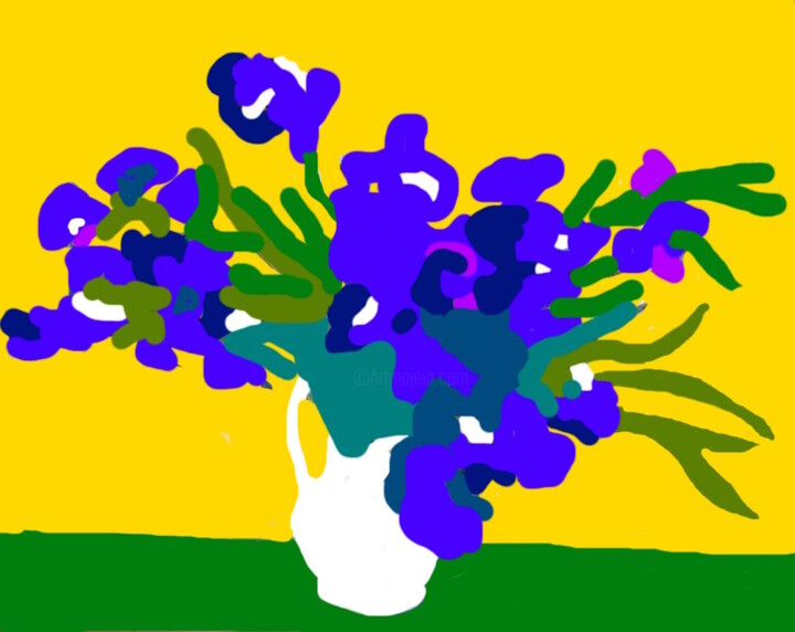 Arts numériques intitulée "Ce bouquet de Prove…" par Stephane Pruvot, Œuvre d'art originale, Peinture numérique