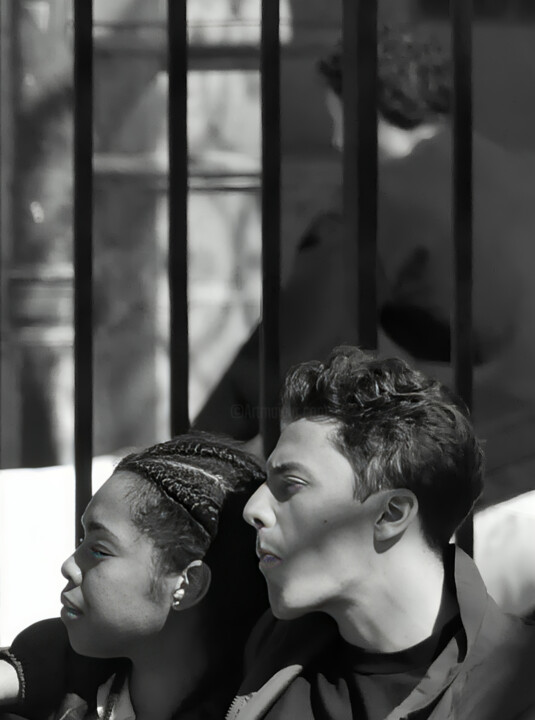 Photography titled "couple" by Anne-Marie Bertin, Original Artwork, Non Manipulated Photography