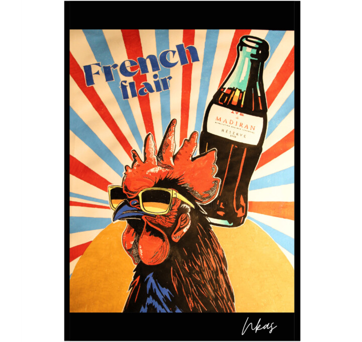 LE COQ DE MADIRAN Pintura, 15,8x11,8 in