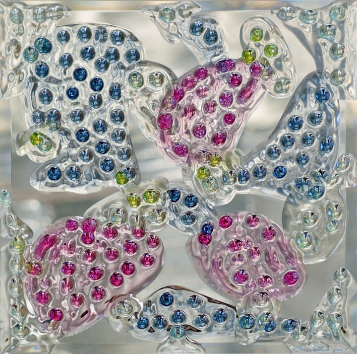 Painting titled "Impermanence of Mem…" by Julia Mauri, Original Artwork, Glass