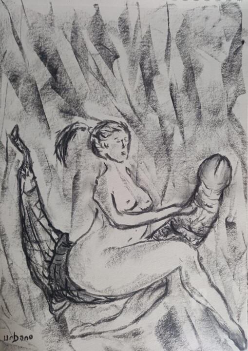 La chevauchée interdite 图画, 16.1x11.8 in