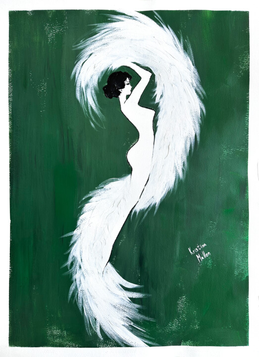 Burlesque Muse 绘画, 25.6x19.7 in