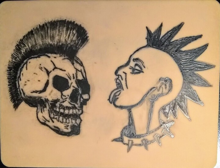 Dibujo titulada "Ćwiczenia w rysunku…" por Marek Spetel, Obra de arte original, Lápiz Montado en Plexiglás