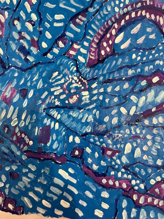 Sea Monster 绘画, 24x18 in
