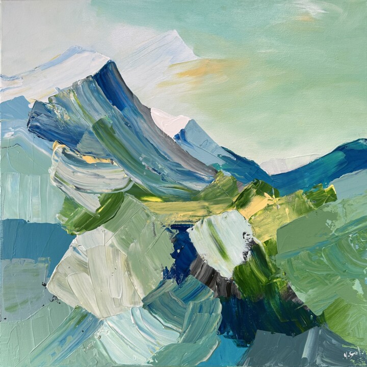 Breath of the Mountains Schilderij, 19,7x19,7 in
