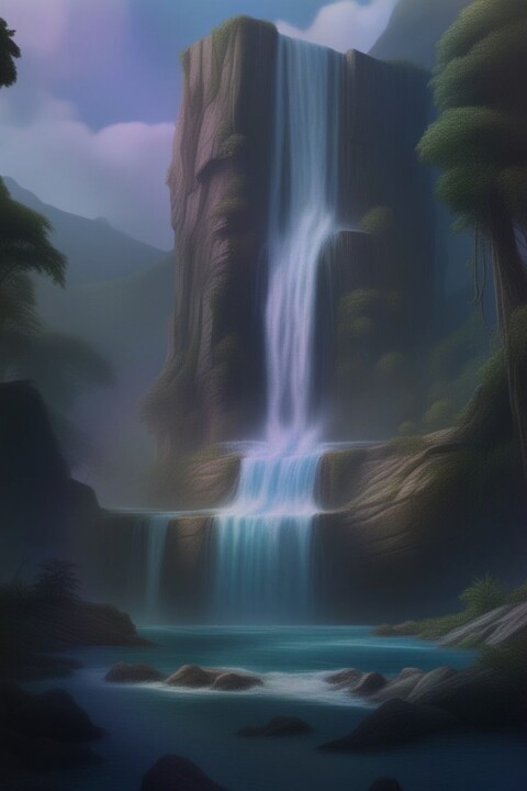 Waterfall 8 数字艺术