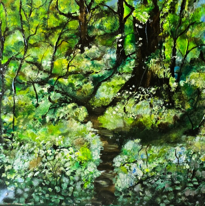 Obraz akrylowy na płótnie pt. Natura 绘画, 19.7x19.7 in
