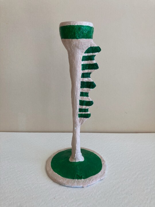 bougeoir vert 雕塑, 9.8x4.7 in
