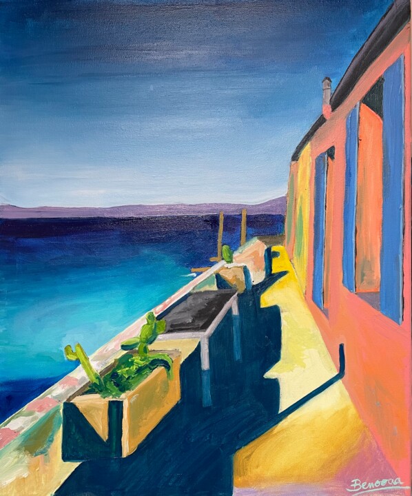 Peinture 16272 Marseille Malmousque 绘画, 18.1x15 in