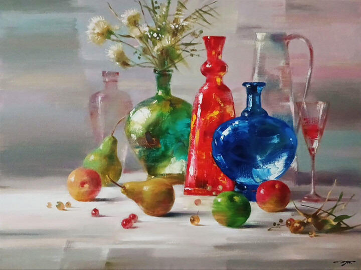 Fruit still life 绘画, 23.6x31.5 in