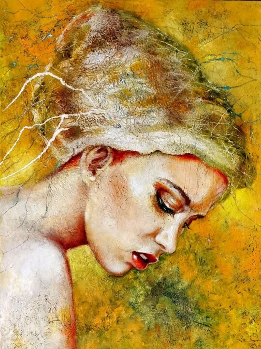 Frühlingserwachen 绘画, 47.2x35.4 in