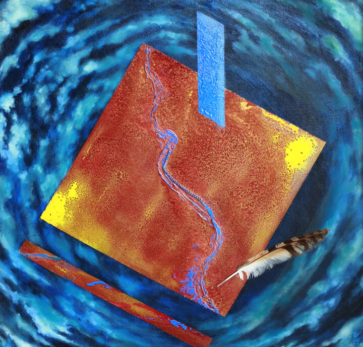 Death as the Beginning 绘画, 29.5x29.5 in
