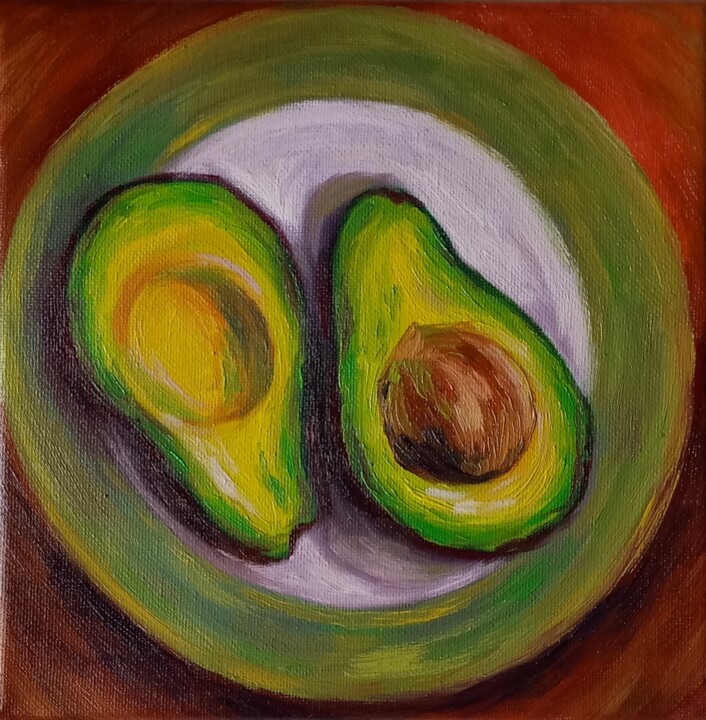 L'avocat 绘画, 7.9x7.9 in