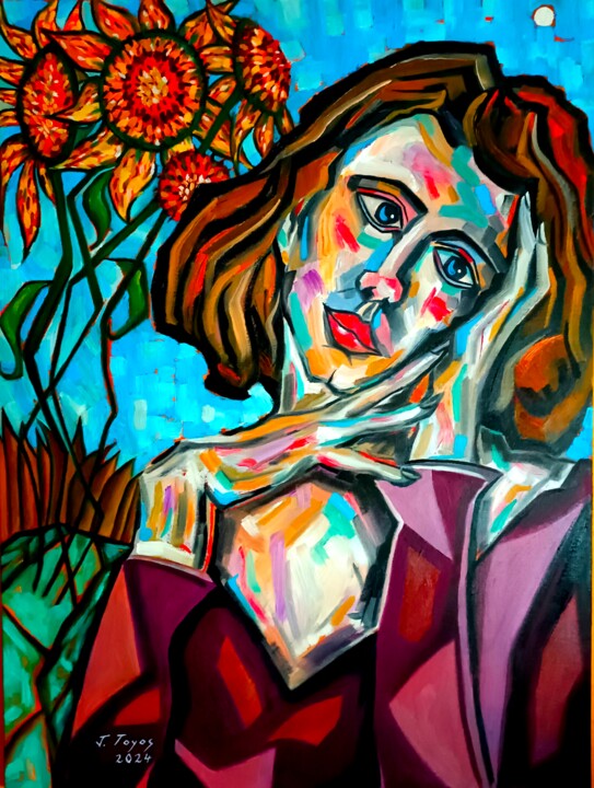 "Mi Jardín Secreto" 绘画, 31.5x23.6 in